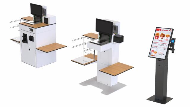 SpacePole Self-Service Kiosk™ and SCO Swift Range