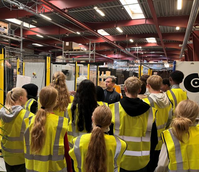 School Visit to our factory in Aalborg