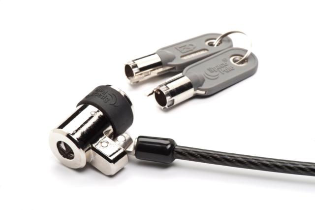 ClickSafe Single Lock Straight Cable - BLACK