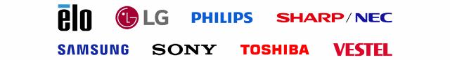 Elo LG Philips Samsung Sharp NEC Sony Toshiba Vestel logos